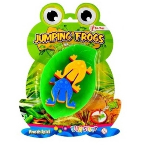 Skákající žáby společenská hra plast na kartě 17x23,5cm
