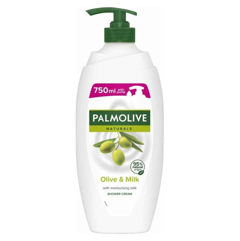 Palmolive Naturals Olive sprchový a koupelový krémový gel s výtažkem z oliv s pumpičkou 750 ml