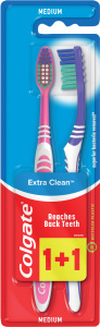 Colgate Extra Clean Medium zubní kartáčky medium 2 ks
