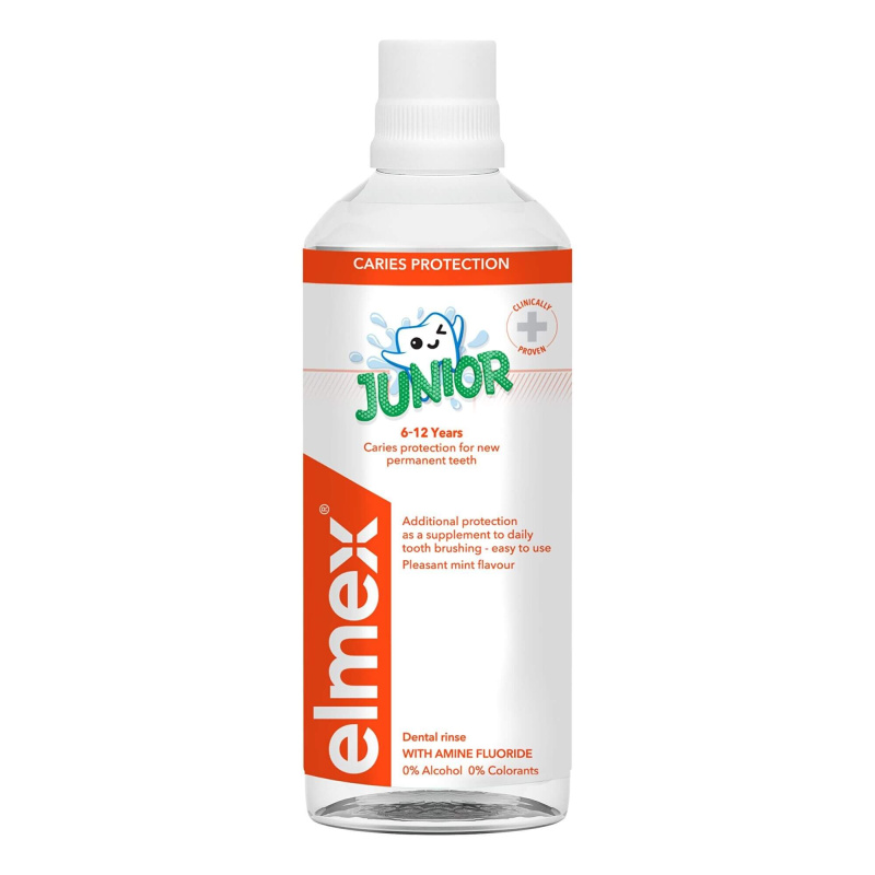 elmex Junior dětská ústní voda pro děti ve věku 6–12 let