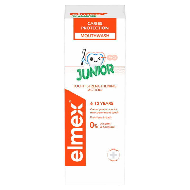 elmex Junior dětská ústní voda pro děti ve věku 6–12 let
