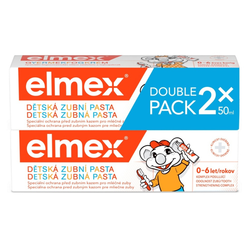 Elmex Caries Protection Kids zubní pasta pro děti 2 x 50 ml