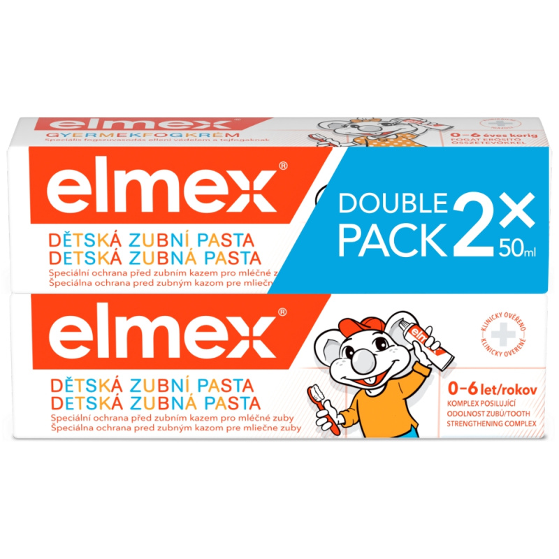 Elmex Caries Protection Kids zubní pasta pro děti 2 x 50 ml