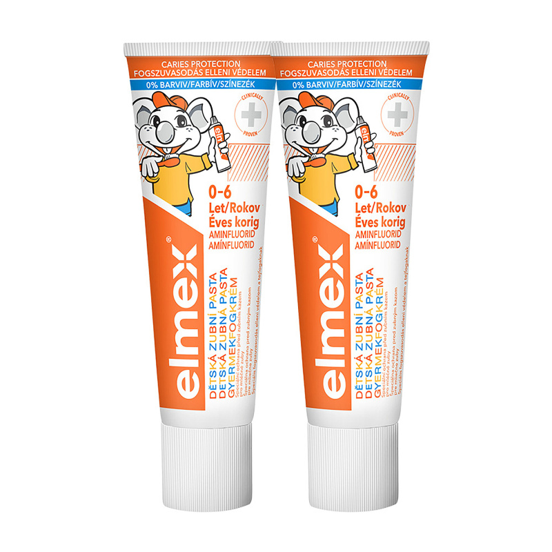 Elmex Caries Protection Kids zubní pasta pro děti 2 x 50 ml
