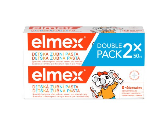 Elmex Caries Protection Kids zubní pasta pro děti 2 x 50 ml