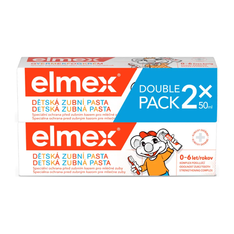 Elmex Caries Protection Kids zubní pasta pro děti 2 x 50 ml