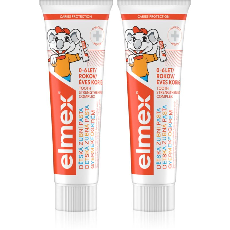 Elmex Caries Protection Kids zubní pasta pro děti 2 x 50 ml