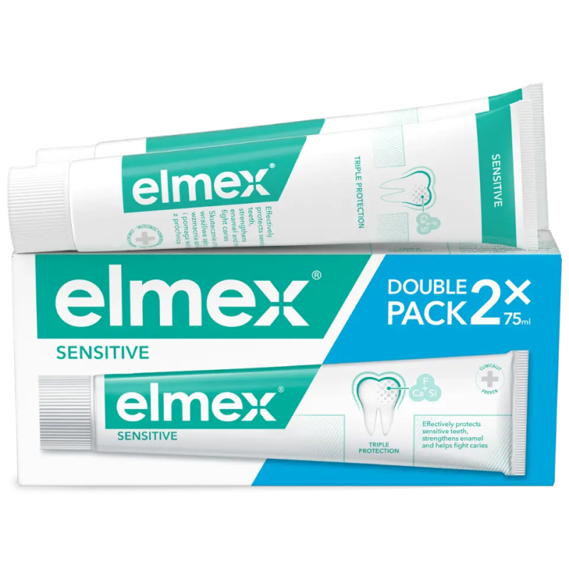 Elmex Sensitive pasta pro citlivé zuby 2x75 ml