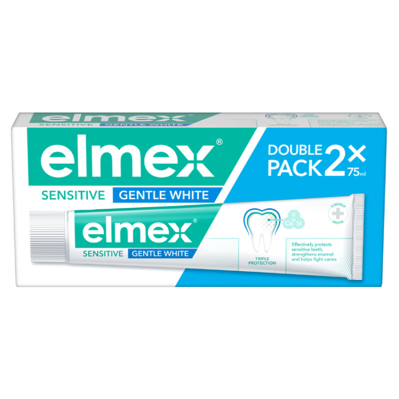 Elmex Sensitive Whitening pasta pro přirozeně bílé zuby 2x75 ml