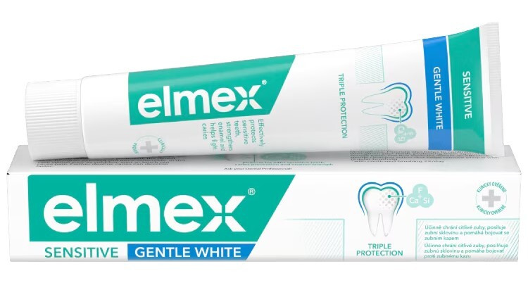 Elmex Sensitive Whitening pasta pro přirozeně bílé zuby 2x75 ml