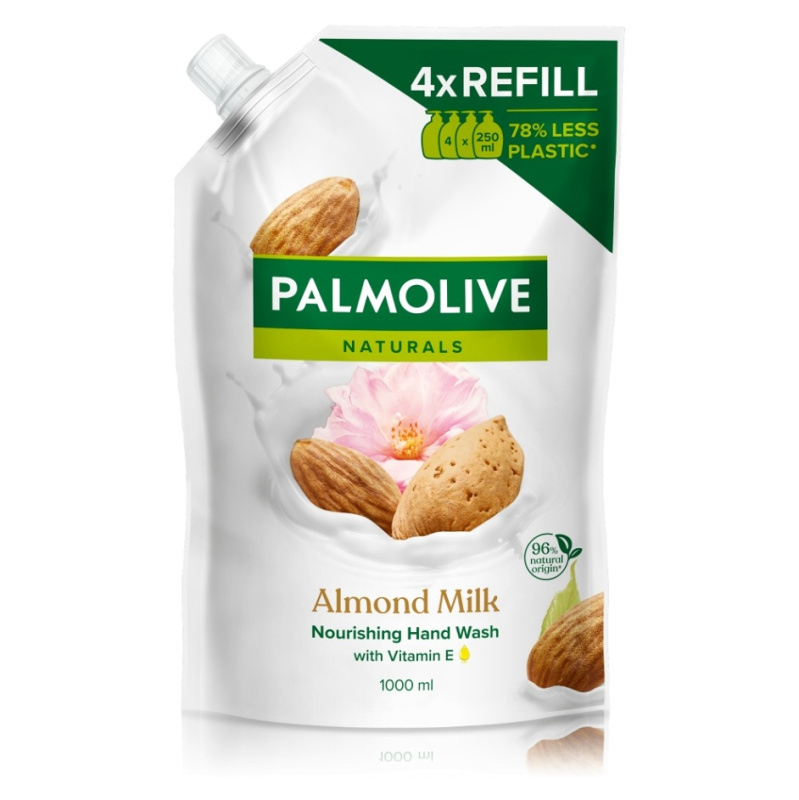 Palmolive Naturals Almond Milk vyživující tekuté mýdlo náhradní náplň 1000 ml