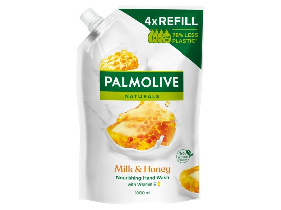 Palmolive Naturals Milk & Honey čisticí tekuté mýdlo na ruce 1000 ml