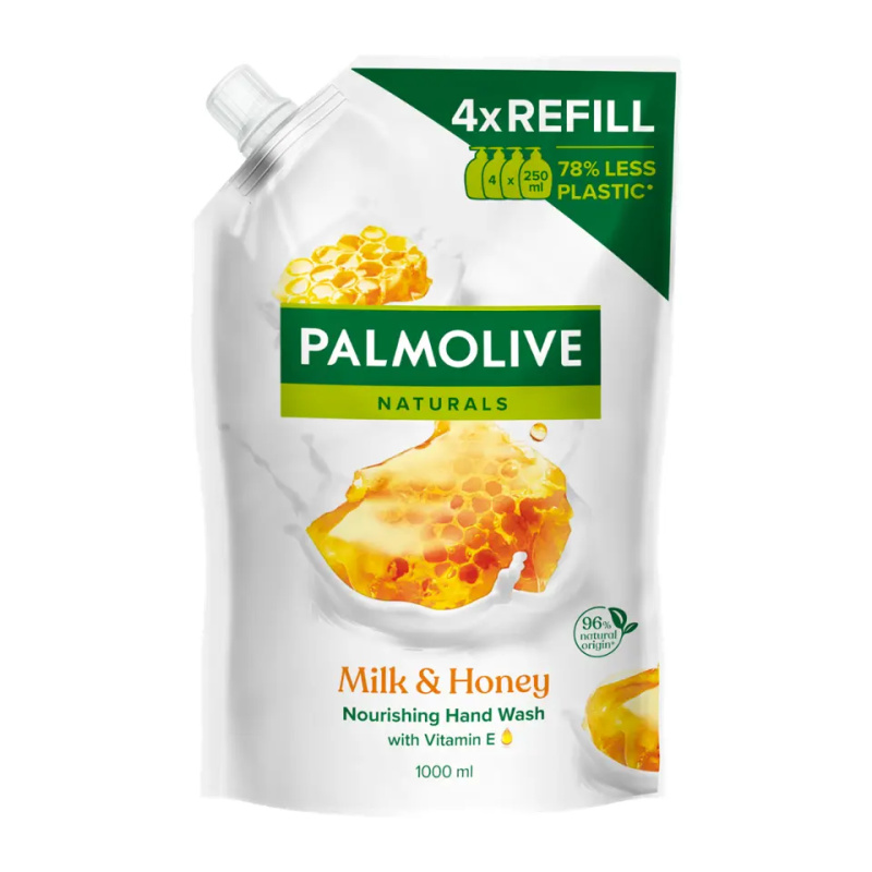 Palmolive Naturals Milk & Honey čisticí tekuté mýdlo na ruce 1000 ml