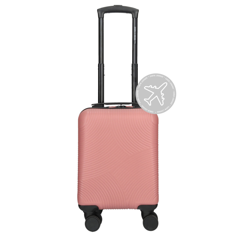 Kabinový kufr podsedadlový ABS 25L Enrico Benetti - starorůžová