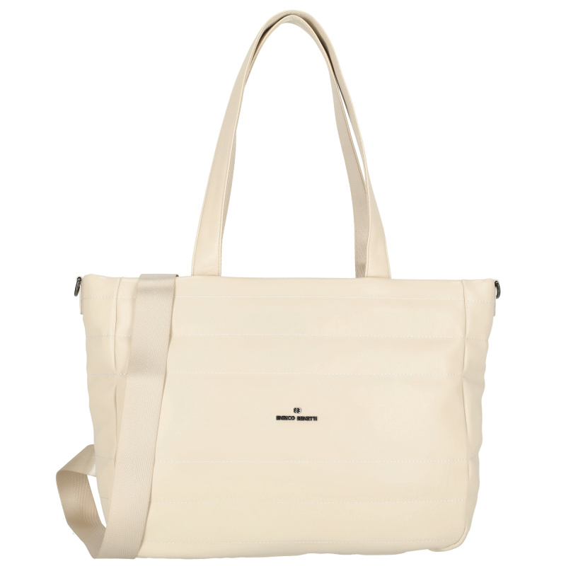 Dámská shopper taška Enrico Benetti Romy - bílá - 43x30 cm