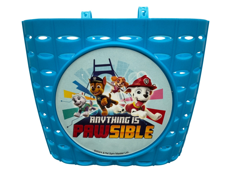 Disney Dětská sada košíku na kolo se zvonkem (Tlapková patrola)