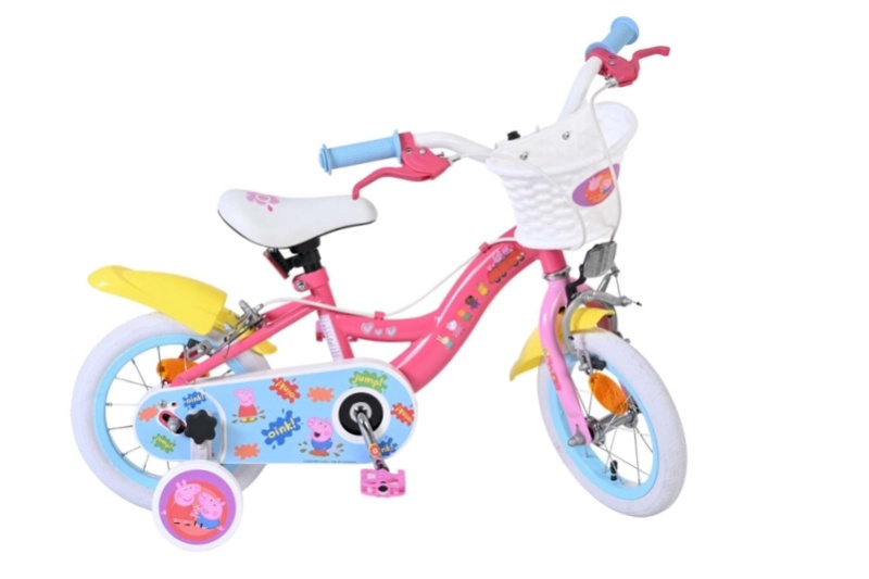 Dětské kolo Peppa Pig 12" s pomocnými kolečky