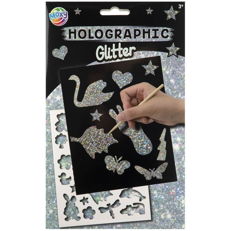 Vyškrabovací obrázek třpytivý