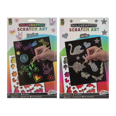 Vyškrabovací obrázek třpytivý