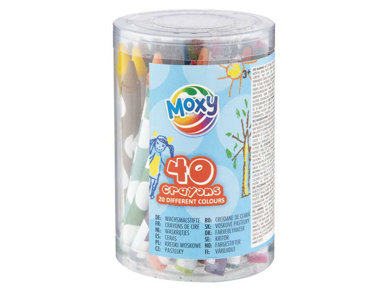 Grafix Voskovky barevné v kyblíku sada 40ks