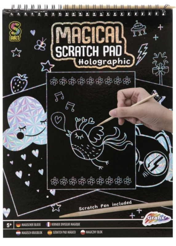 Škrabací blok 20 listů Holographic