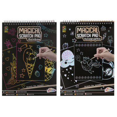 Škrabací blok 20 listů Holographic
