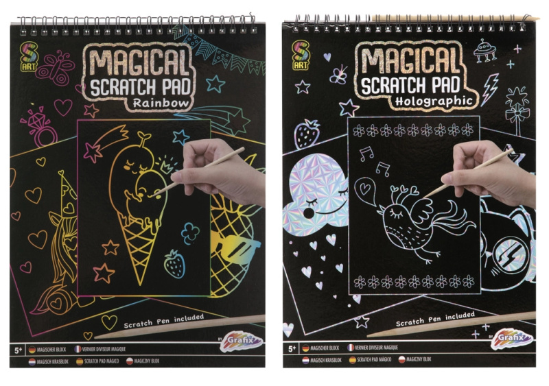 Škrabací blok 20 listů Holographic