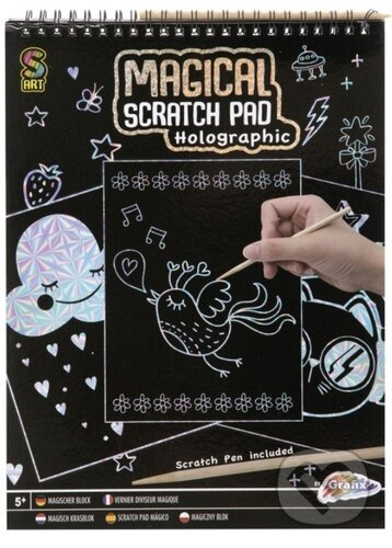 Škrabací blok 20 listů Holographic