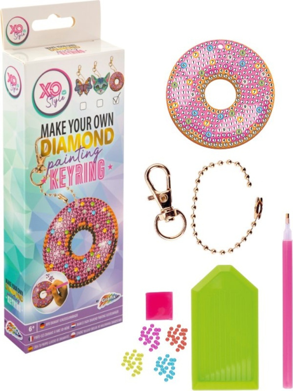 GRAFIX Kreativní sada vyrob si vlastní diamantovou klíčenku DESIGN: DONUT