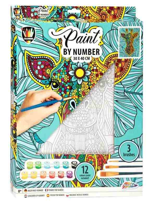 Malování podle čísel na plátno Žirafa