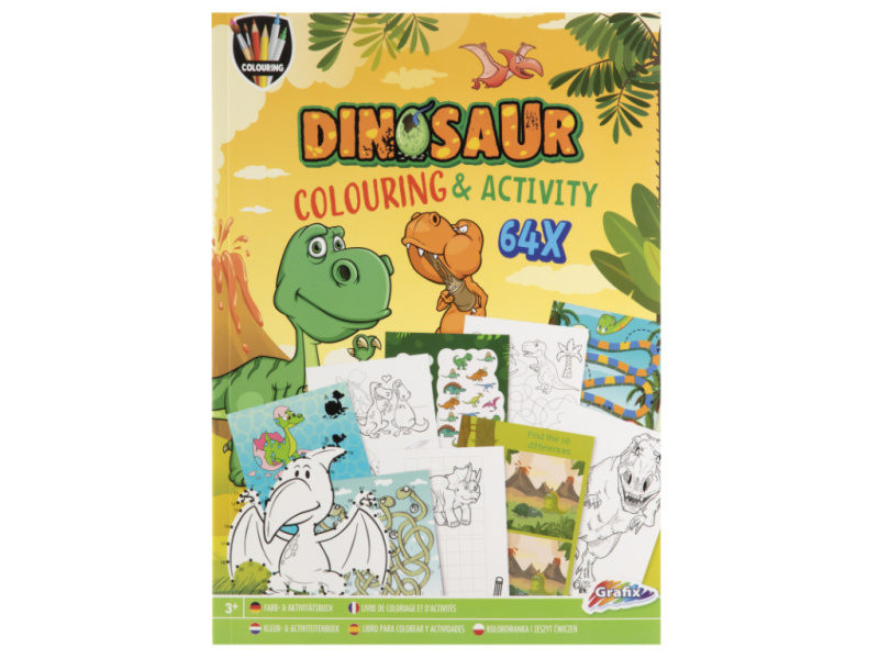 Kniha plná aktivit A4 Dino