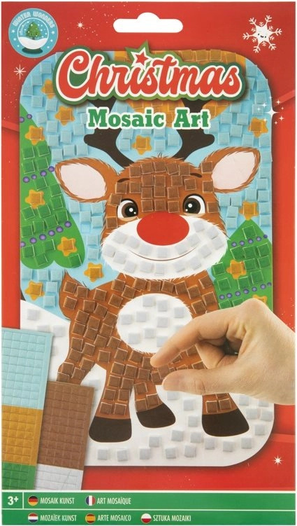 GRAFIX Mozaikový obrázek Vánoce: Sob 14x23cm