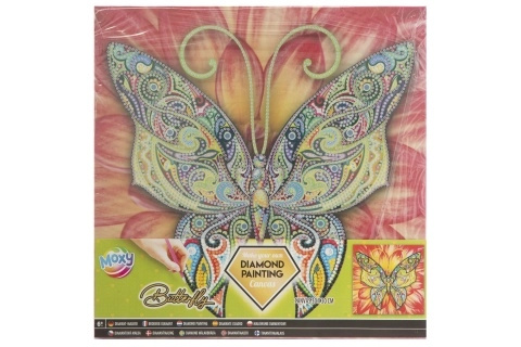 Grafix Diamantové malování Motýl 30 x 30 cm na plátně