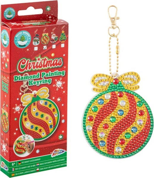 GRAFIX Diamantové malování Přívěsek Vánoční ozdoba