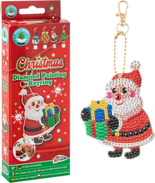 GRAFIX Diamantové malování Přívěsek Santa 157449