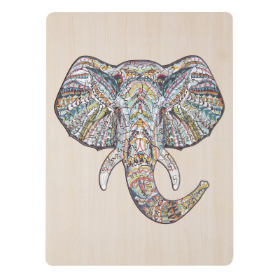 Dřevěné puzzle Slon 137ks