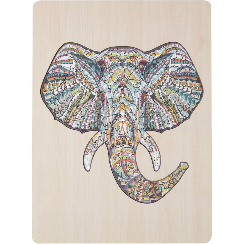 Dřevěné puzzle Slon 137ks