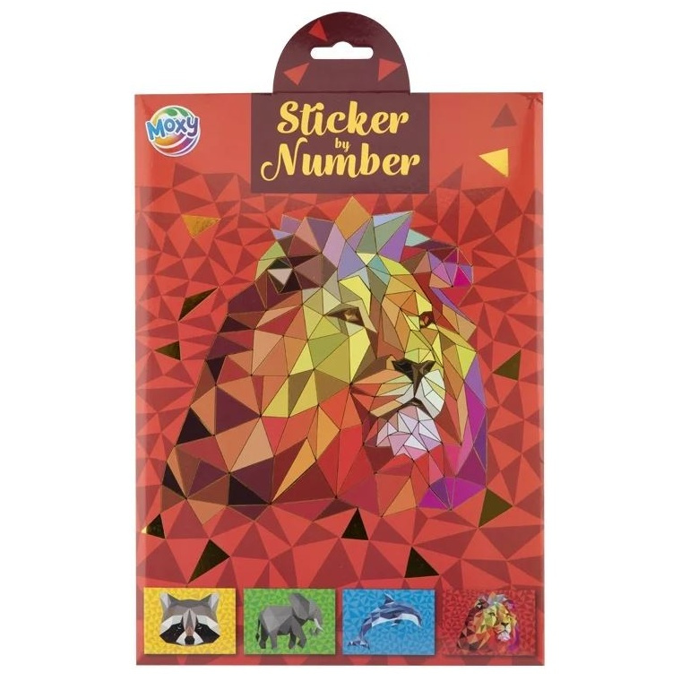 Lepení podle čísel Lev