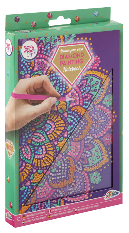 GRAFIX Diamantové malování Blok A5 Fialová mandala