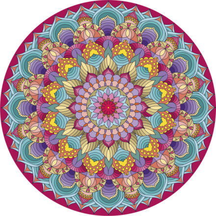 Malování pomocí kamínků Diamond Painting Mandala