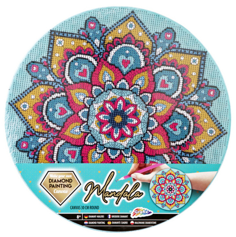 Alltoys Malování pomocí kamínků Diamond Painting Mandala zelená