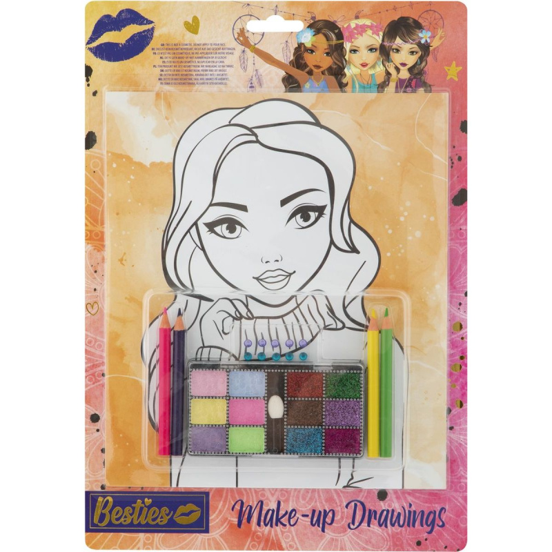 Vymalovánky Besties - Make up pro panenky