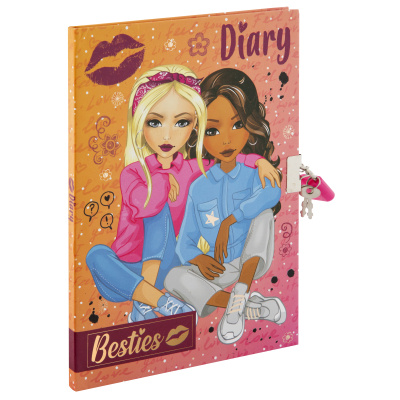 Besties Diář se zámkem 60 stran 21 x 15 x 1 cm, doporučený věk 6+