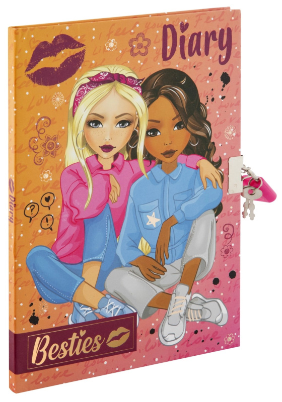 Besties Diář se zámkem 60 stran 21 x 15 x 1 cm, doporučený věk 6+