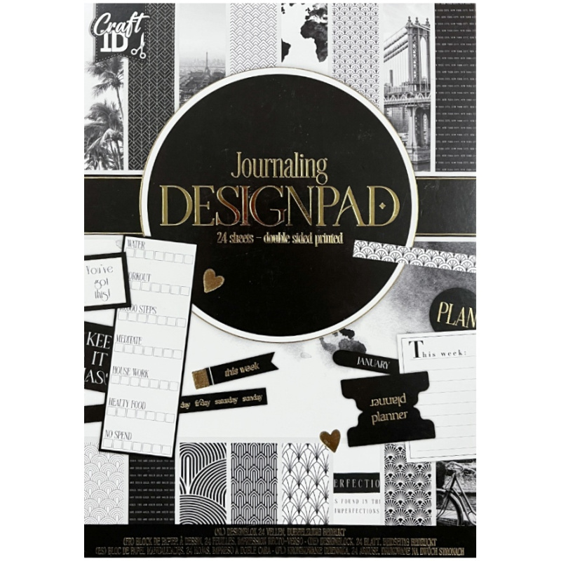 Sada oboustranných papírů Journaling č. 1 (120-230g/m2,24 listů) A5