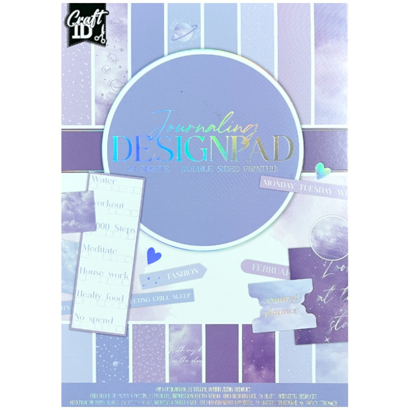 Sada oboustranných papírů Journaling č. 2 (120-230g/m2,24 listů) A5