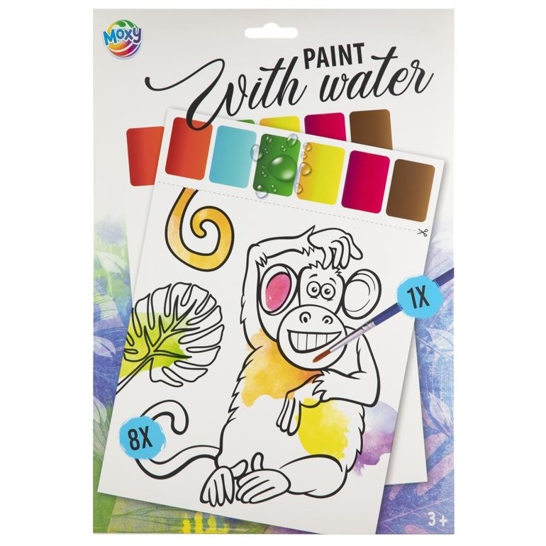 Vodní omalovánky A4 Opice