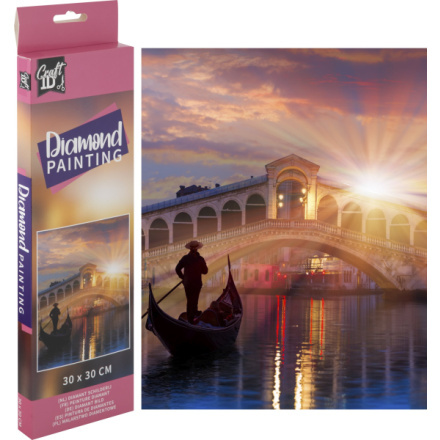 GRAFIX Diamantové malování Most Ponte di Rialto 30x30cm