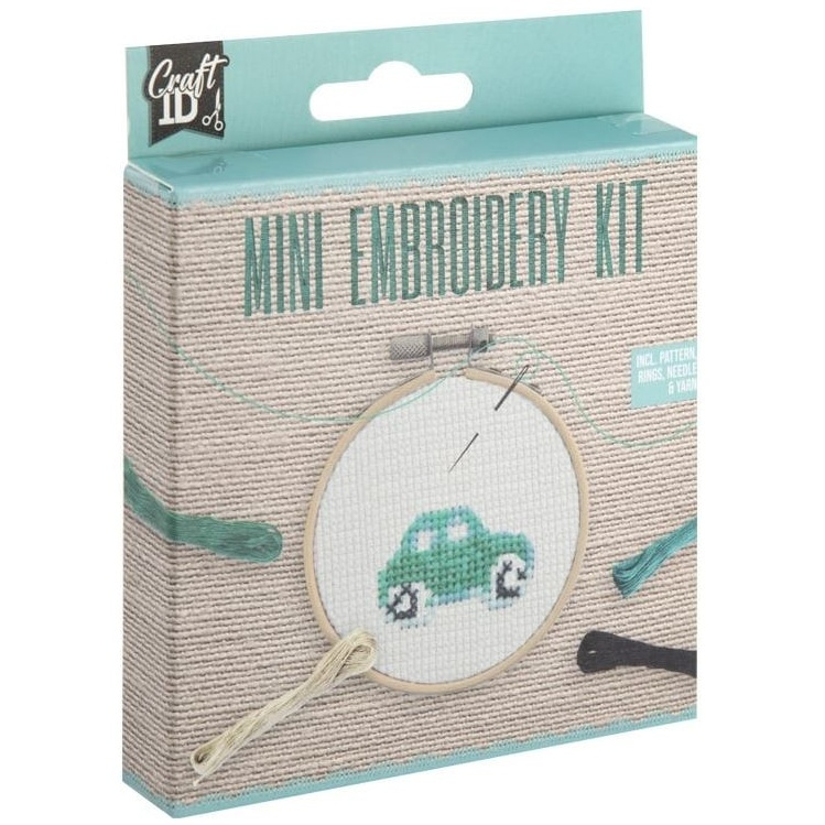 Kreativní sada mini na vyšívání - Auto