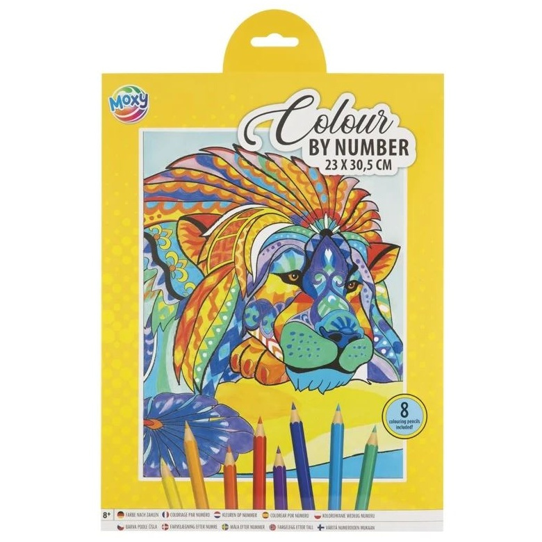 Malování podle čísel s pastelkami - zvířecí motivy